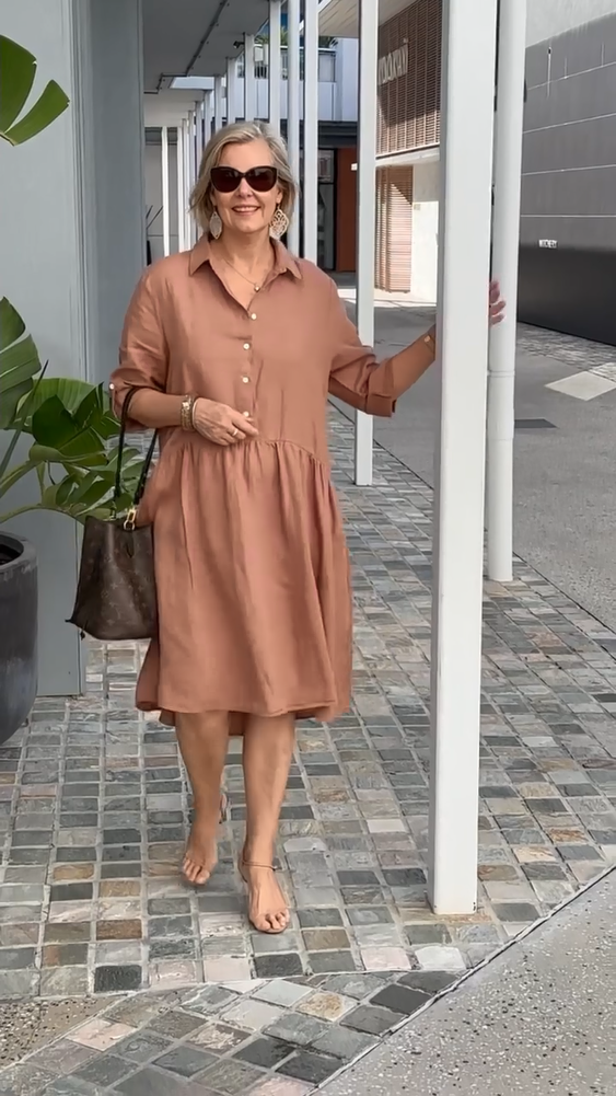 2024 Spring New Women's Cotton linen casual dress