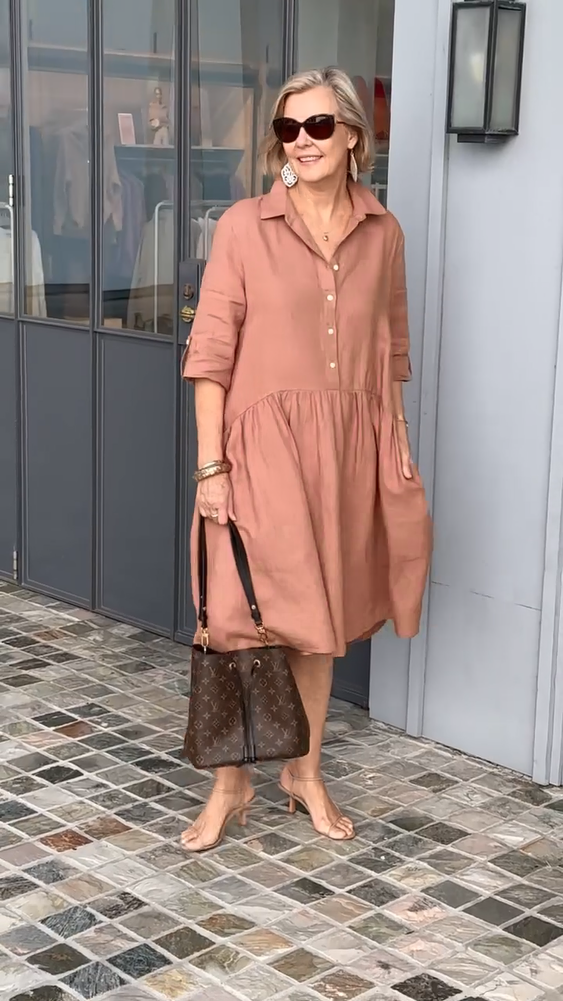 2024 Spring New Women's Cotton linen casual dress